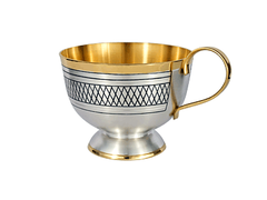 Серебряная чашка 21 «Идеал» с позолотой